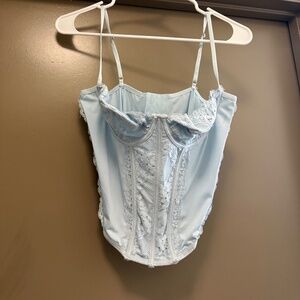 Blue Corset Top